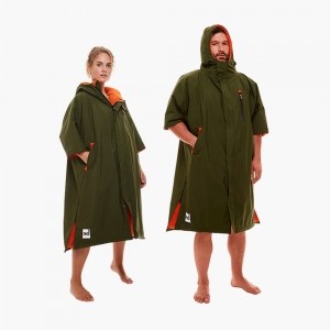 Short Sleeve Pro Change Robe EVO - Parker Green, 남여 공용
