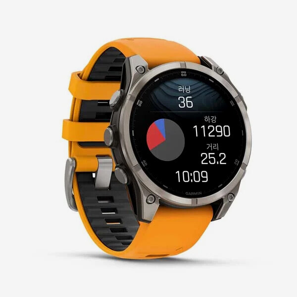 퐁당닷컴,Fenix 8 47mm, AMOLED, GPS 프리미엄 아웃도어 스마트워치, Orange Silicone Band,액정 보호필름 2매 무료 증정!!(재고 소진시 예약 발송으로 진행),가민,프리다이빙 > 컴퓨터 > 스쿠바, 프리다이빙 겸용