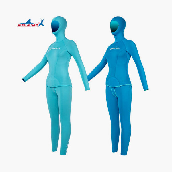 퐁당닷컴,다이브앤세일 고탄성나일론 양면슈트 프리다이빙 스쿠버다이빙 여성용 5mm,본 상품은 주문제작 상품으로 출고까지 3-4주 정도 소요되며 교환, 반품이 불가 합니다],다이브앤세일,프리다이빙 > 슈트 > 투피스