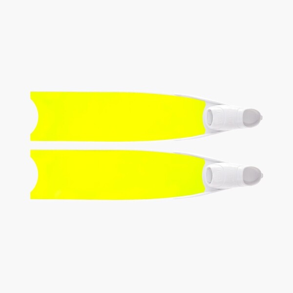 퐁당닷컴,리더핀 네온 옐로우 아이스, 화이트 풋포켓,,리더핀,프리다이빙 > 오리발 > 유리섬유핀