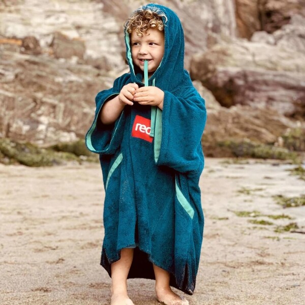 퐁당닷컴,레드 키즈 타월링 체인지 로브,영국 감성 프리미엄 레드, 포근하게 감싸주는 럭셔리 비치 판초 키즈,레드,수영, 물놀이 > 어패럴 > 판쵸, 타월