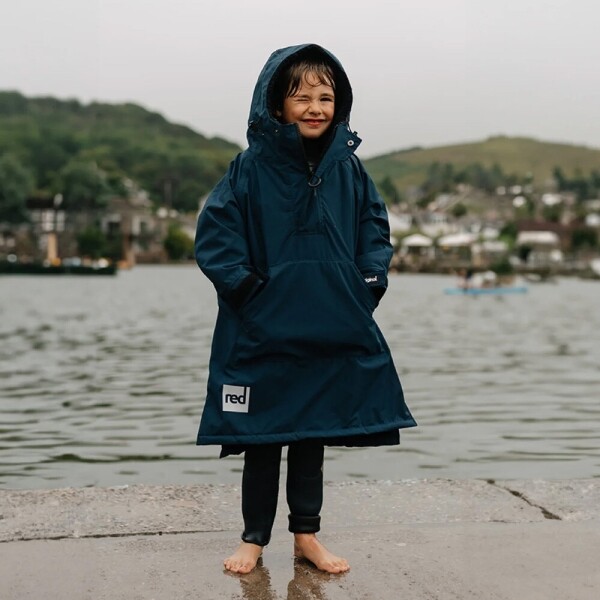 퐁당닷컴,레드 키즈 드라이 판초,영국 감성 프리미엄 레드 아우터,레드,수영, 물놀이 > 어패럴 > 방풍 자켓