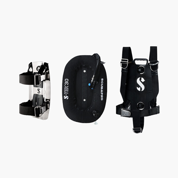 퐁당닷컴,에스텍 퓨어 싱글 시스템, S-TEK PURE SINGLE SYSTEM,테크니컬 다이빙의 진정한 탐험 준비 장비, S-TEK,스쿠버프로,스쿠버 > BC 백플레이트  > 싱글