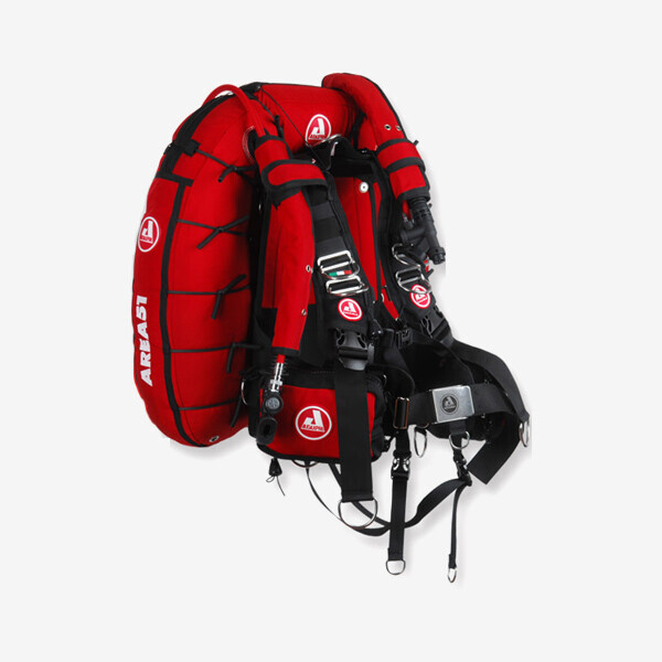 퐁당닷컴,★사은품이벤트★AREA51 Dual bladder Cordura Red,,오닥스프로,스쿠버 > BC 백플레이트  > 싱글